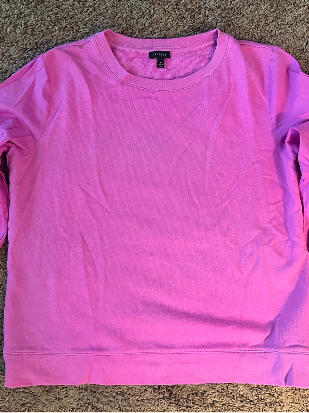 Talbots women’s Bright Pink Crewneck
